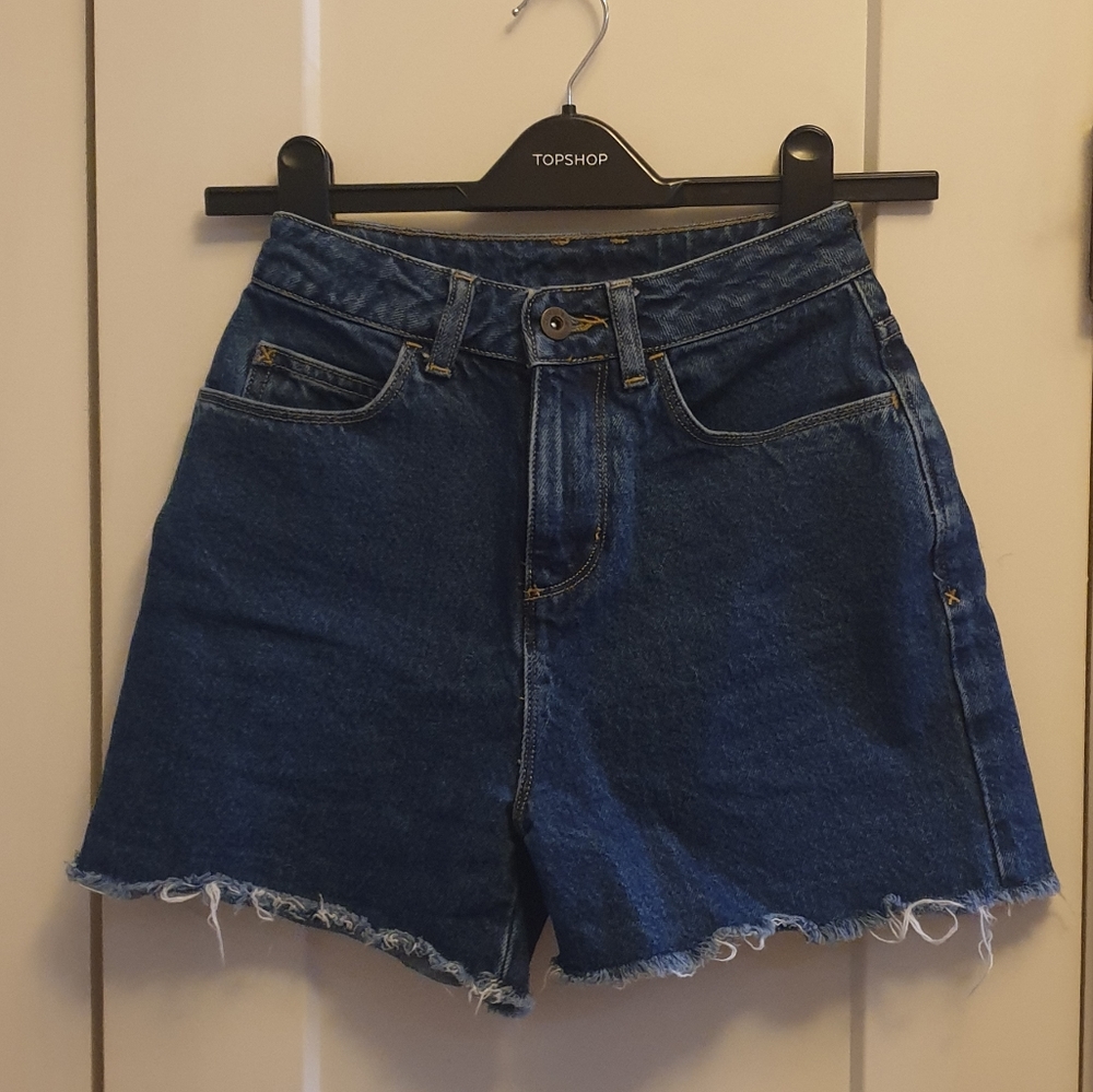 Collusion Mom Jean blue denim shorts size 0
